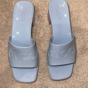 Rubber gucci slides